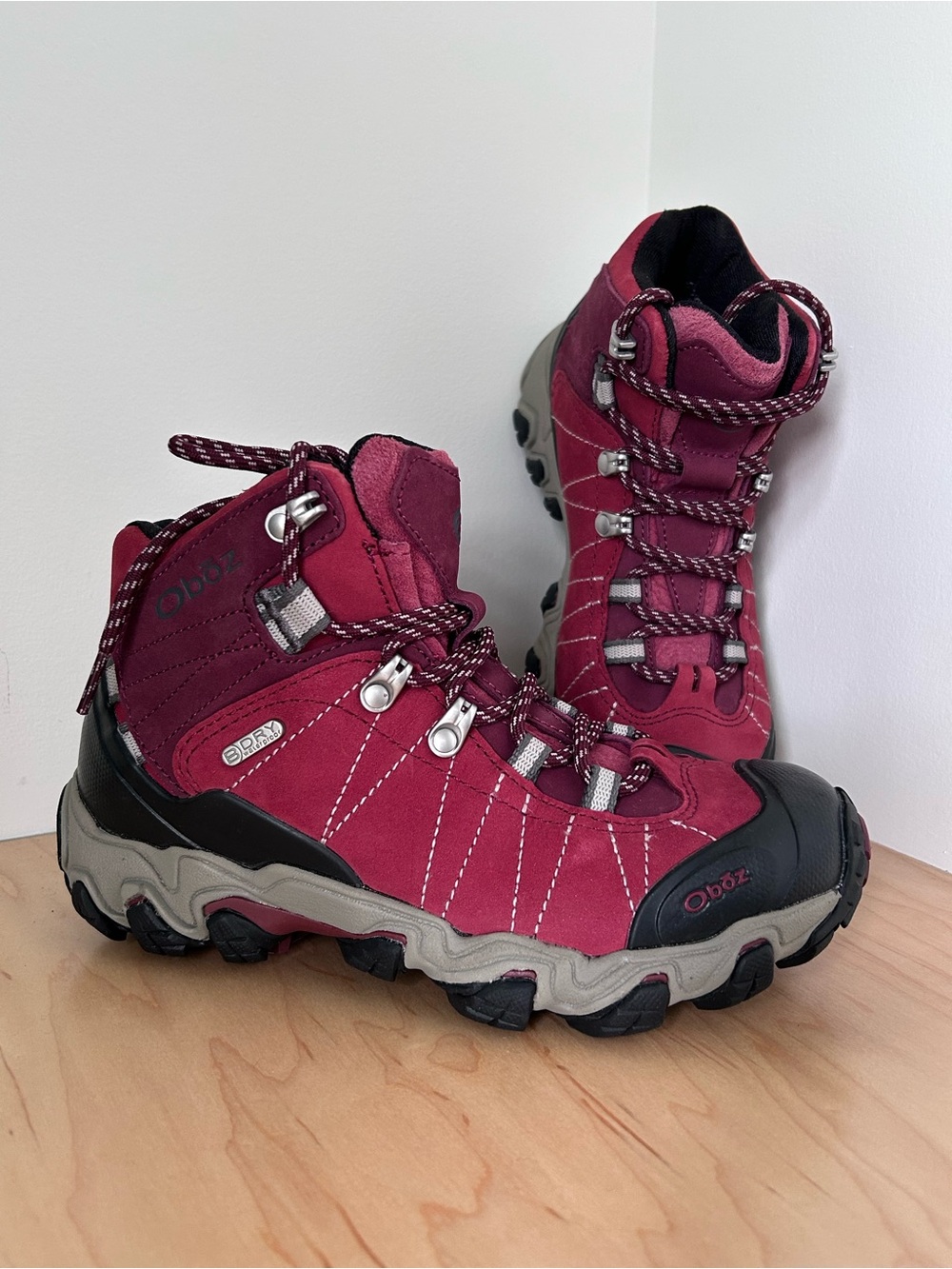 Women's Burgundy Waterproof Hiking Boots by Oboz